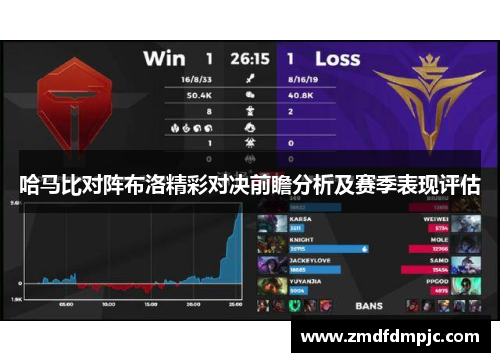 哈马比对阵布洛精彩对决前瞻分析及赛季表现评估